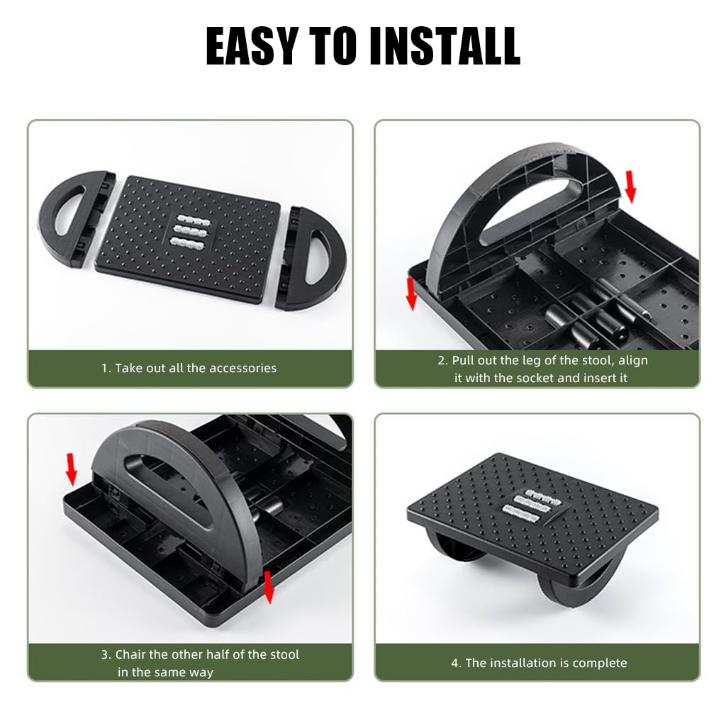 HASTHIP Foot Rest Under Desk Multifunction Swingable Foot Rest for Office Chair Ergonomic Foot Stool with Massage Texture and Roller Relieve Stiffness, Numbness Promote Leg Circulation HASTHIP Foot Rest Under Desk Multifunction Swingable Foot Rest for Office Chair Ergonomic Foot Stool with Massage Texture and Roller Relieve Stiffness, Numbness Promote Leg Circulation
